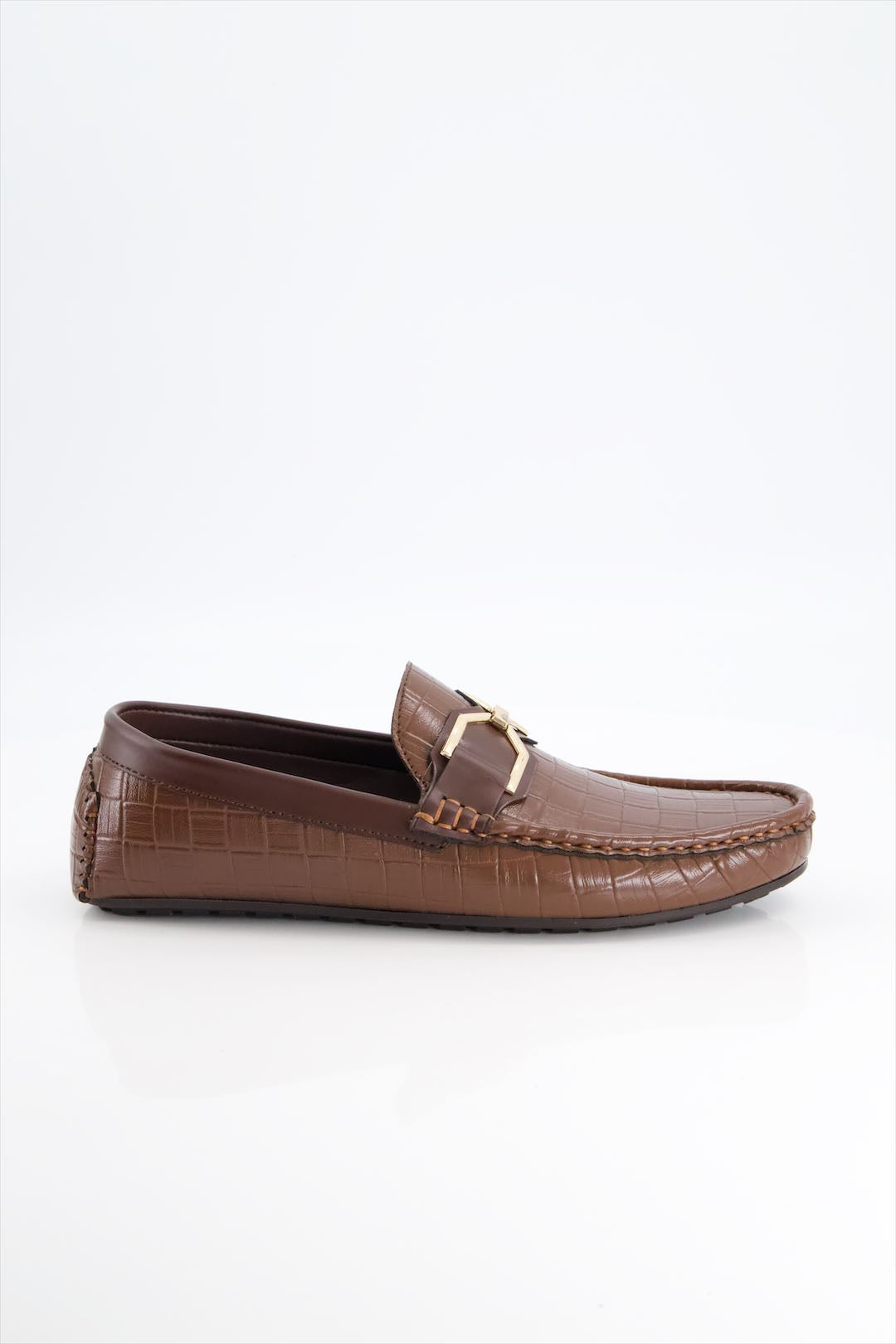 Men Premium Casual Loafer In Mustard Two Tone