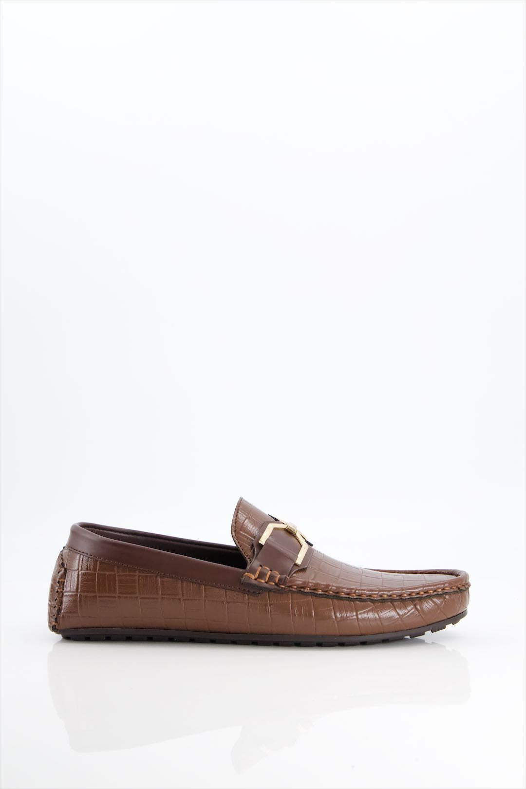 Men Premium Casual Loafer In Mustard Two Tone