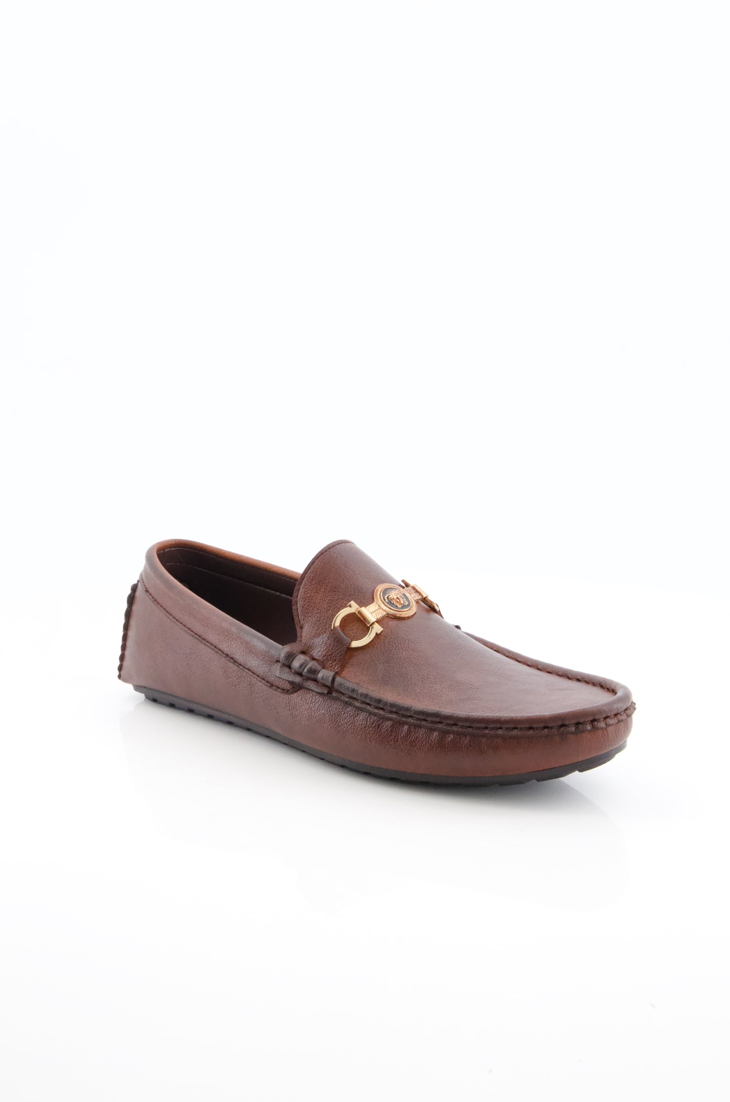 Men Premium Casual Loafer In Mustard Two Tone