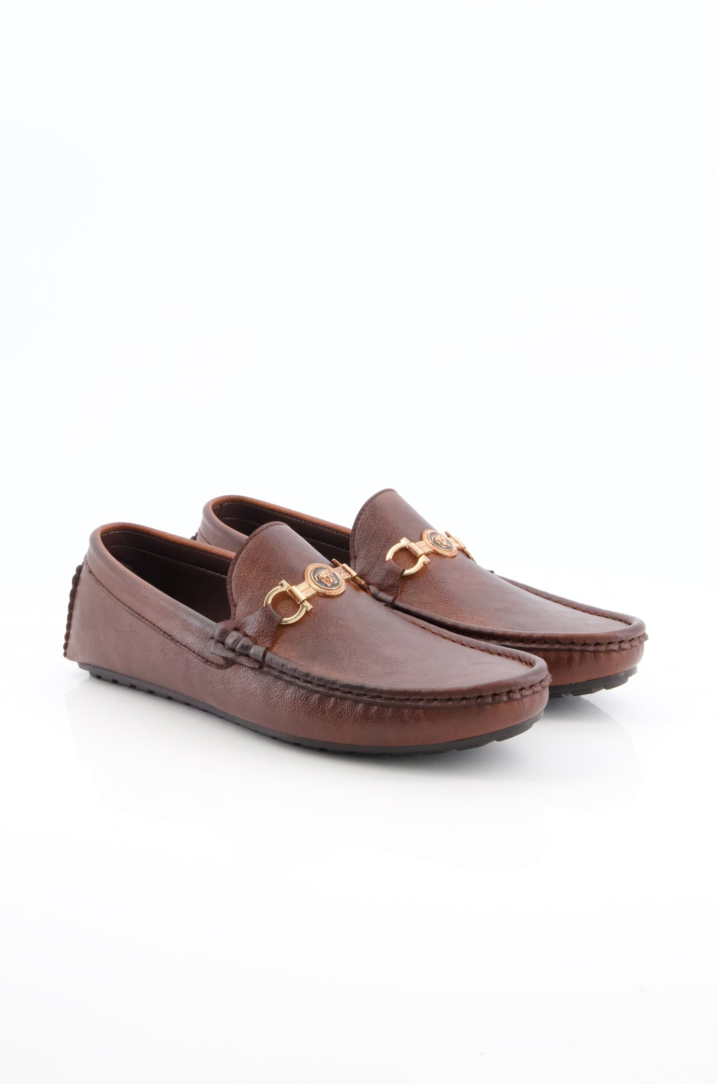 Men Premium Casual Loafer In Mustard Two Tone