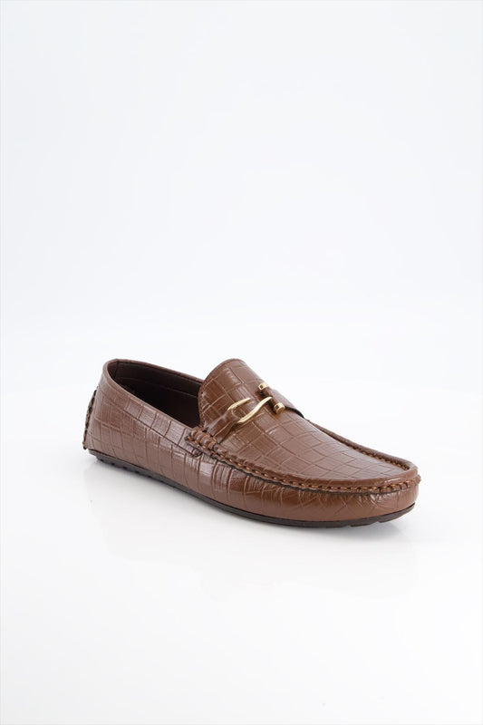 Men Premium Casual Loafer In Mustard Two Tone