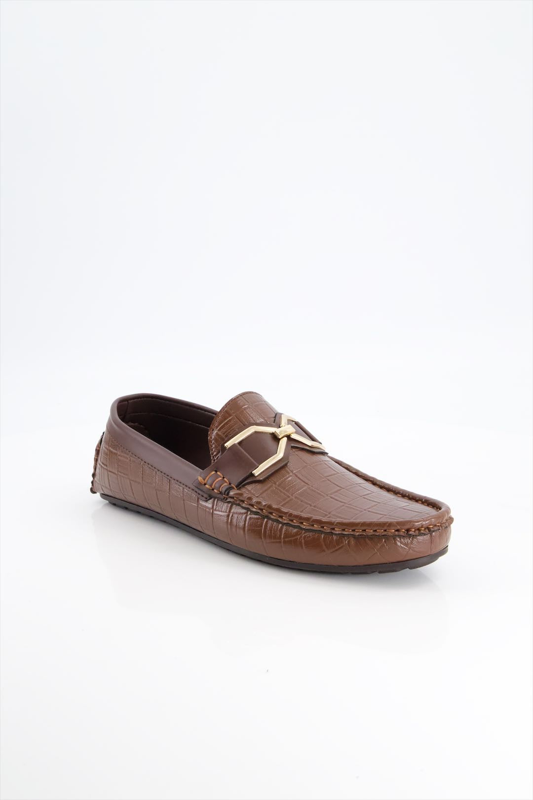 Men Premium Casual Loafer In Mustard Two Tone