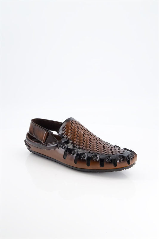 Men Premium Casual Sandal In Brown